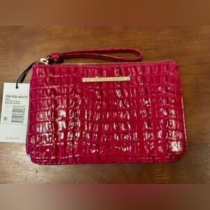 Brahmin NWT Sally Wristlet - Fuchsia La Scala